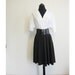 Vintage PLUS SIZE V Neck Rockabilly Bright White Shirt Blouse L Xl 1970s 1960s