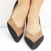 Vintage COLORBLOCK Brown and Black Suede Pumps 8 Half Ladies 1980s 80s GLAM Gaga 6 7 39