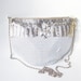 Vintage 1980s MESH Purse // 80s Whiting and Davis Handbag // INDIE Hiipster White GOLD Metallic Shiny