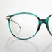 Vintage EMERALD Eyeglasses Oversized 1980s Sunglasses 80s Womens GREEN Brass WAYFARER Indie Hipster Ladies