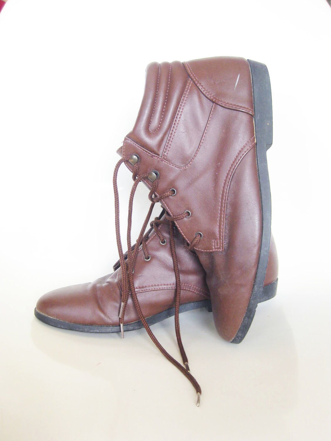 Vintage 1980s Booties // 80s Ankle Boots // Womens 8 Half Us