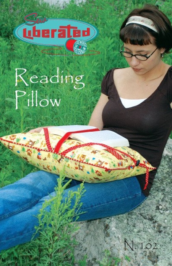 Reading Pillow Book Holder PATTERN by Sew Liberated Kids or