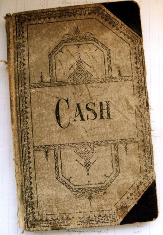 Antique ledger book by mikesleatherdesign on Etsy