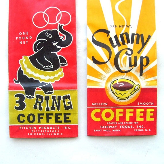 Collection of Two Vintage Coffee Bags