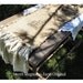 Burlap Table Runner - " Farmhouse Blessings " - Vintage Lace and Muslin Ruffles - Prairie Farmhouse Chic