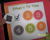 Items similar to Children's TV Time Chart on Etsy