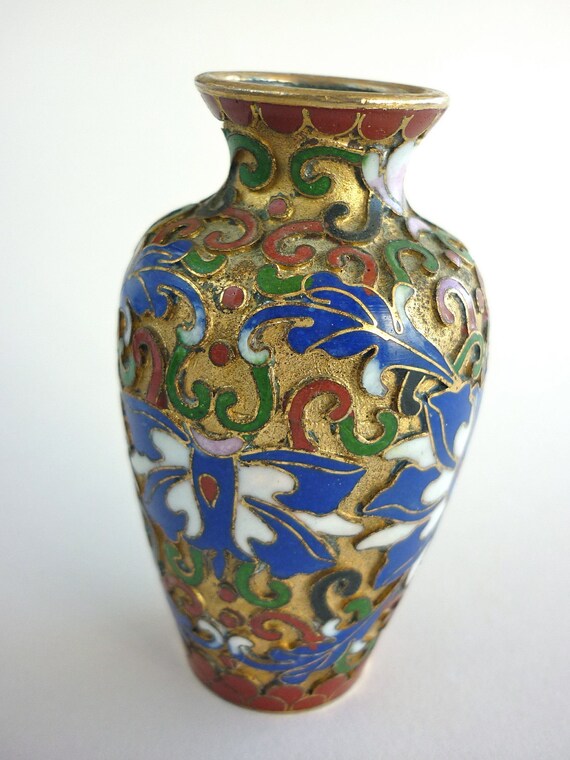Cloisonne Antique Chinese Small Vase