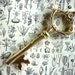 Brass Victorian Key Bottle Opener