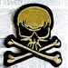 Skull Applique Iron on/sew