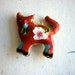 Vintage Cloisonne CAT Pendant