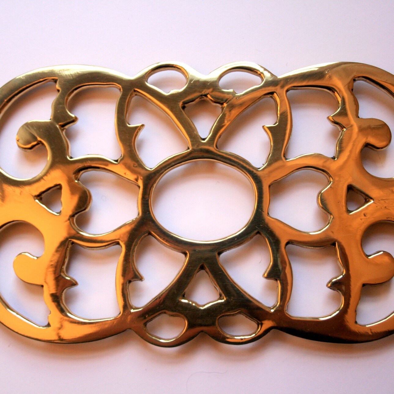 Vintage Elegant Brass Trivet Haute Juice