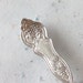 Spoon Key Ring Spoon Key Chain Vintage Silver Plate Silverware in the Grape aka Vineyard Pattern