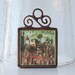 Christmas Ornament Polish Nativity Postage Stamp Stained Glass Nativity Diorama by Ogdenarthaus