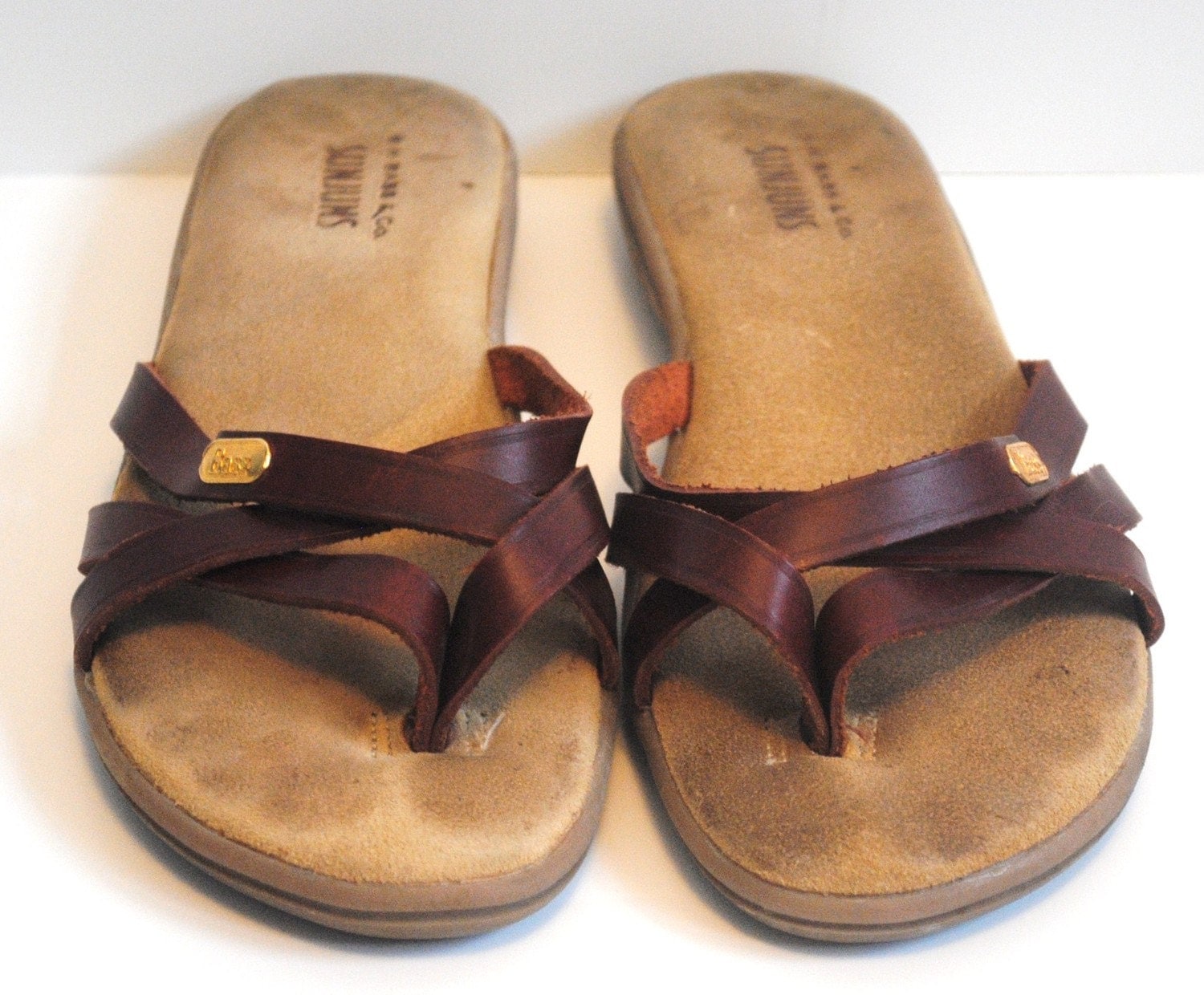 bass slip on sandals