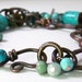 Turquoise and Copper Bracelet Handmade Jewelry