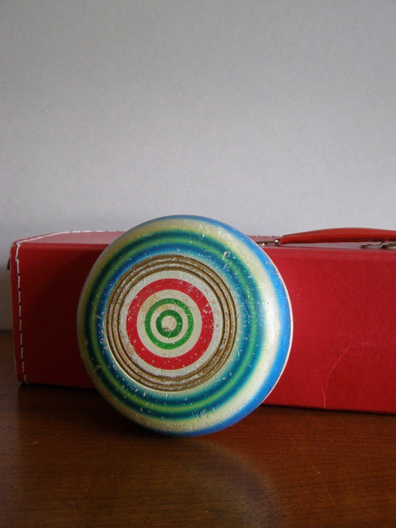 vintage wooden yoyo
