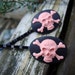 Pinky Skulls Hair Clips