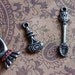 4 QTY//ANTIQUE SILVER VICTORIAN CHARMS SET