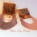Copper Earrings - Going Tribal Hammered Copper Post Earrings