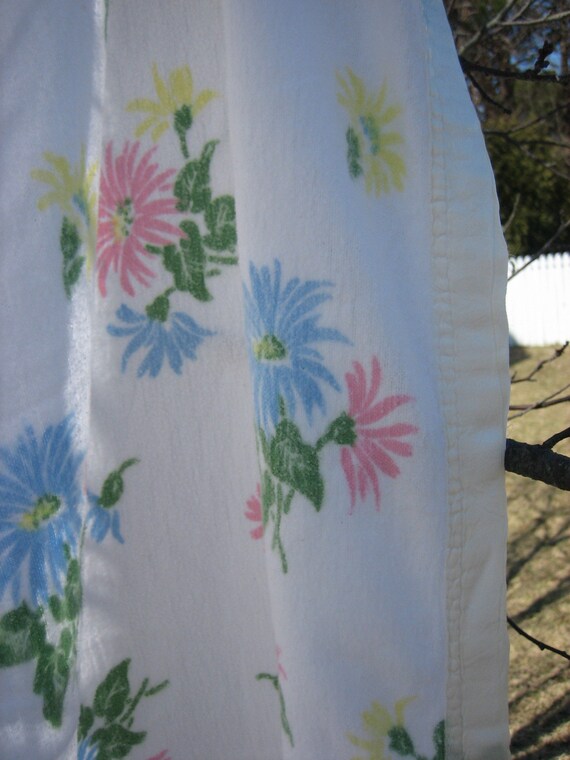 shabby pastel floral soft cotton blanket shabby pastel floral soft cotton blanket
