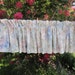 Vintage Curtain, Drape, Window Curtain, Rose Floral Curtain Valance 104 wide