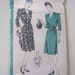 reserved for anne...Vintage Pattern, 1930s Hollywood Dress, One Piece Dress Pattern size 20