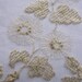 Vintage Lace, Lace Fabric, Ivory and Metallic Gold Lace Fabric 54 long