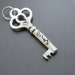 RESERVED Sterling Skeleton Key