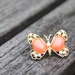 SALE - Vintage mid-century butterfly brooch - Free Worlwide Shipping