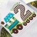 Boys Personalized Appliqued Birthday Train Tee