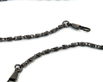 44 Inch Antique Brass Purse Chain with Hooks FREE US SHIPPING