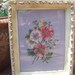Vintage Embroidered Floral Art