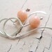 RESERVE! creamsicle coral bead earrings