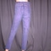 OOH LA LA Sasson - Vintage1980s - Sasson - Purple Wash - Denim - Skinny - Peg Leg - Mod - Jeans - Pants - 27" waist