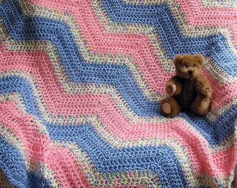 new chevron zig zag ripple baby toddler by JDCrochetCreations