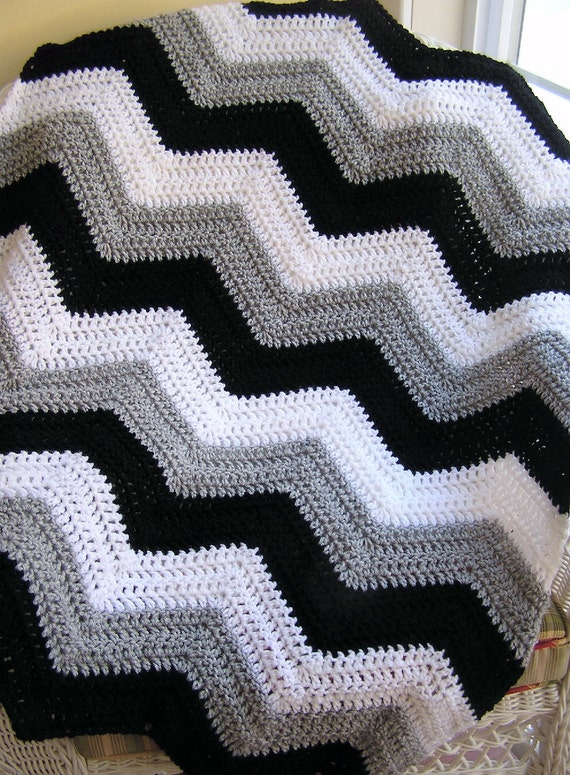 Neue chevron zick zack baby decke afghan von jdcrochetcreations
