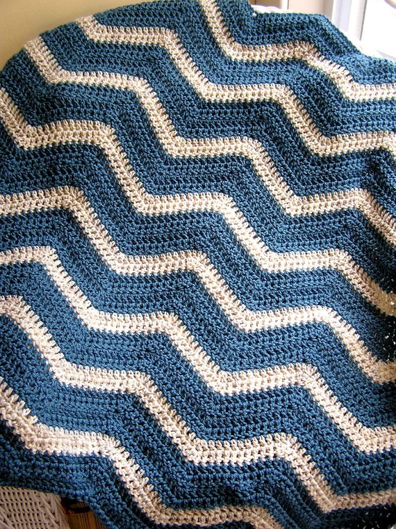 new chevron zig zag baby blanket afghan wrap crochet knit lap
