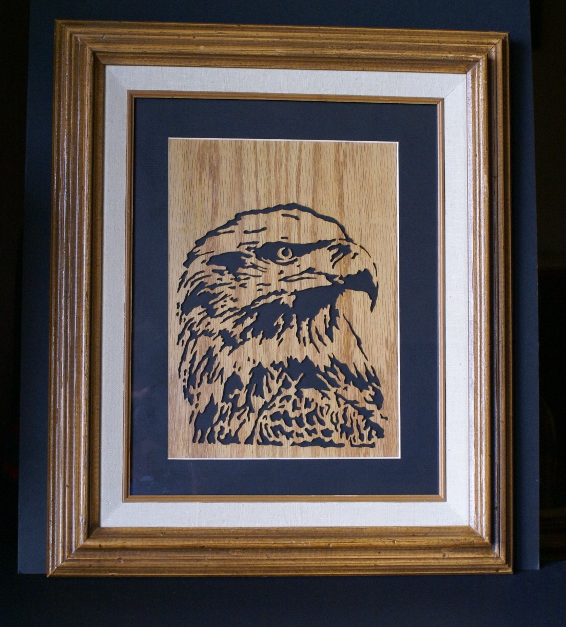 American Bald Eagle Wood Framed Wall Art