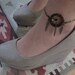 Brown Leather Dream Catcher Anklet- Bronze Feather Charm Dangle Adjustable Wearable Ankle Tattoo