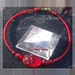 Red Beaded Anklet Ankle Bracelet Chakra Jewelry