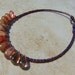Christmas in July Ankle Anklet Bracelet Purplish Beaded Chakra Jewelry CIJ XMAS in July