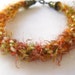 Kumihimo Braided Bracelet, Autumns Embrace, Antiqued Brass