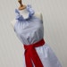 Custom Listing for Tiffany- NEW - Janie...Women's Seersucker Ruffler Dress with Removable Sash, Beach Dress