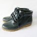 SIZE 8 Lands End dark green lace up rain boots