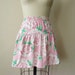 SALE 90s SMALL rose print cotton mini skirt