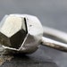 Pyrite Crystal in Sterling Silver Ring