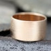 14k Gold Wedding Band with Pinbrushed Finish- Reserved