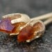 Little Citrine Points in Textured 14k Yellow Gold Earrings