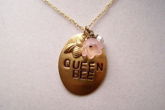 Items similar to Queen Bee Necklace on Etsy