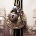 French Forget Me Not Necklace,,,Ne M'oubliez Pas with Key to My Heart